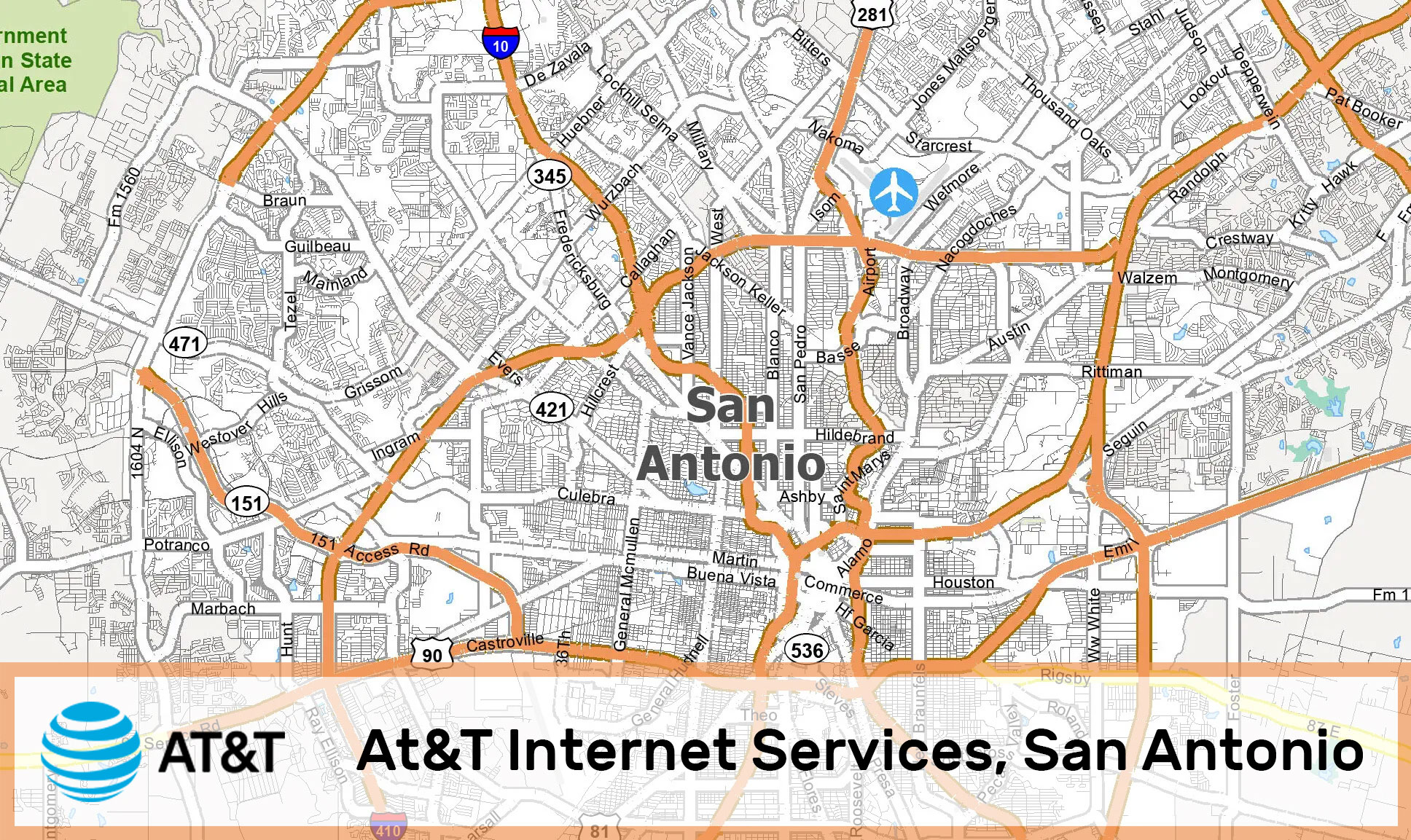 At & T Internet Services, San Antonio