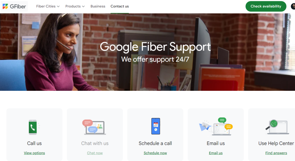 how do i contact google fiber customer service live chat